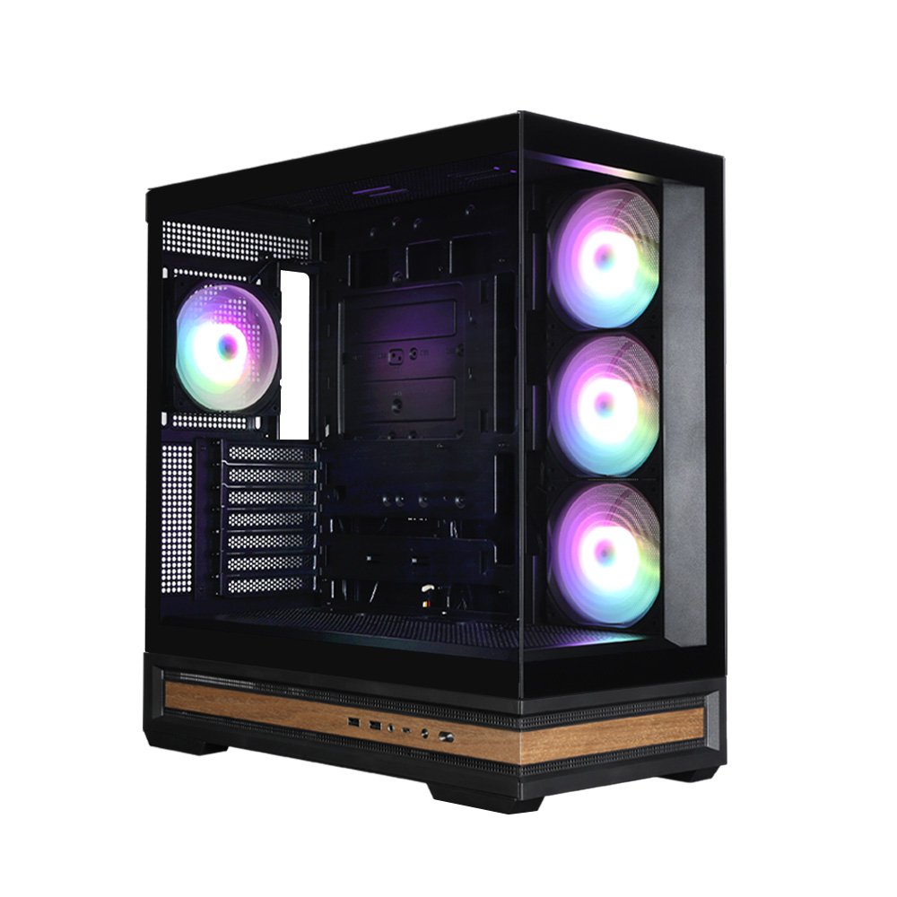 Caja Pc Zalman P40 Namu Atx 4 Xvent 120mm Argb 2xusb 3.0 Negro S/N Fuente