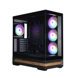 Caja Pc Zalman P40 Namu Atx 4 Xvent 120mm Argb 2xusb 3.0 Negro S/N Fuente