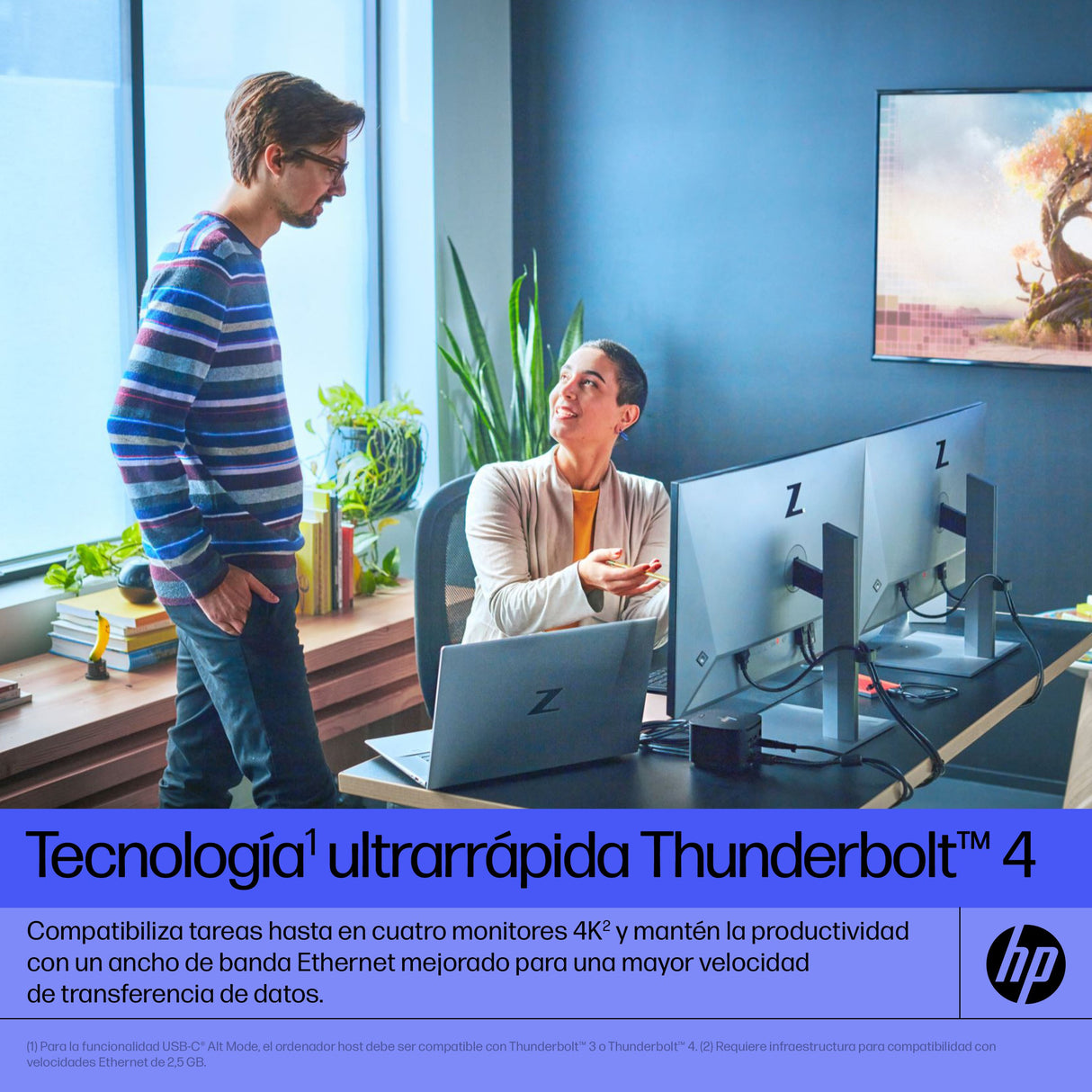 EAN 0196068757984 - HP Thunderbolt 280W G4 Dock w/Combo Cable Alámbrico Thunderbolt 4 Negro imagen 6