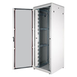 Roline 19-Zoll Netzwerkschrank Pro 47 He, 800x800 Bxt Glastr Grau