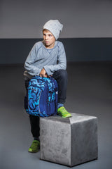 Herlitz Ultimate Camoblue Mochila Escolar Azul, Marina Poliéster