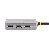 Hub Startech.Com U01043-Usb-Extender De Interfaz Usb 3.2 Gen 1 [3.1 Gen 1] Type-A 5000 Mbit/S Negro, Plata