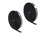 Delock 20859 Cinta De Gancho Y Bucle De Alta Resistencia Autoadhesiva La 25 M X An 25 Mm Negra