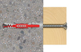 EAN 4048962324440 - Fischer 545838 tornillo de anclaje y taco 100 pieza(s) Juego de enchufes de pared y tornillos 30 mm imagen 8