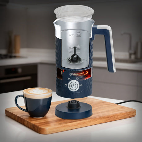 EAN 5905575901279 - Adler AD 4494 Calentador/espumador de leche automático Metálico, Azul oscuro imagen 15