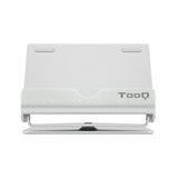 Tooq Soporte De Sobremesa Para Tablet Hasta 10" - Inclinable Y Giratorio - Base Antideslizante - Plata