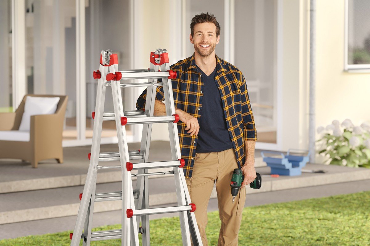 Hailo M80 4x6 Rung Ladder