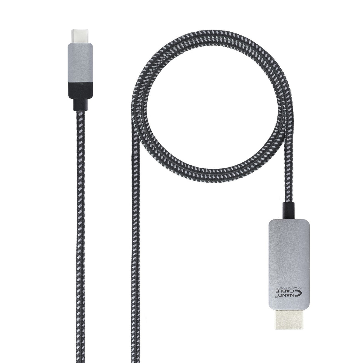 Nanocable Cable Conversor Usb-C Macho A Hdmi Macho 3m - Negro/Plata