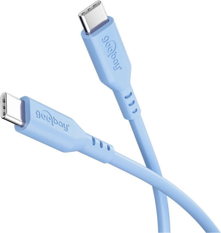 Goobay Usb-C Silicone Cable, 1.5 M, Blue