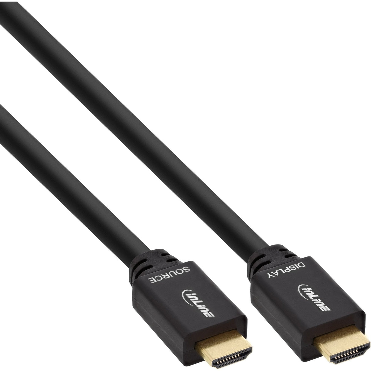 Cable Hdmi Activo De Inline Con Ethernet Macho Negro 40m