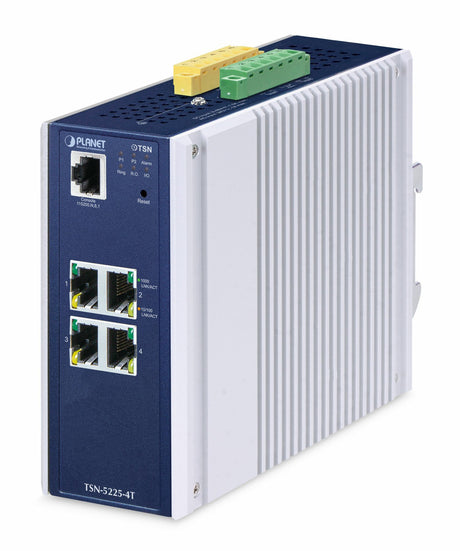 EAN 4711605287838 - PLANET IP30 DIN-rail Industrial L2+ Gestionado L2+ Gigabit Ethernet (10/100/1000) Aluminio, Azul imagen 1
