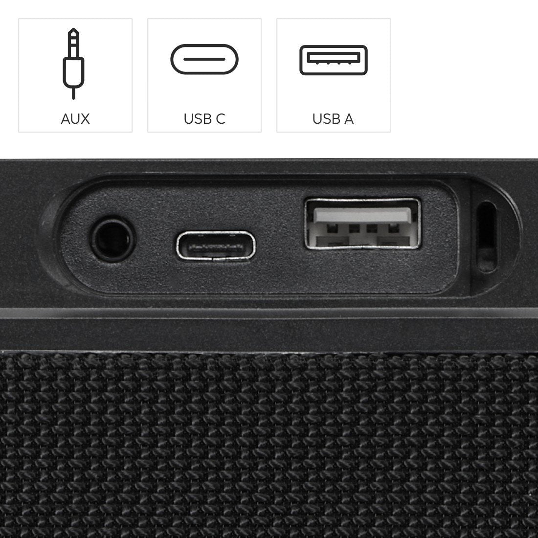 Hama Mate Pro Altavoz Portatil - Potencia 60w - Bluetooth - Usb-C - Bateria 3600mah - Ipx6 - Rango 10m - 17.2x31x12cm -