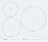 Cata Insb 6003 E2 Wh Hob, Induction, Width 59cm, 3 Cooking Zones, Touch Control, White