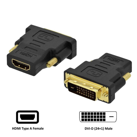 EAN 8056045879813 - Ewent EC1371 cambiador de género para cable DVI-D 24+1 HDMI Negro imagen 2