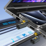 4smarts 3in1 Usb-C Cableset Explorer 240w 1,5m Schwarz