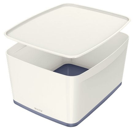 Leitz Caja De Almacenamiento 18,0 L - 38,5 X 31,8 X 19,8 Cm Blanco Perla Gris
