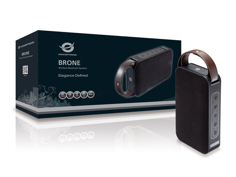 Conceptronic Altavoz Portatil 10w  EstaReo Negro Bronce Brone 01b