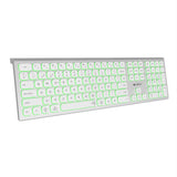 Teclado Español Inalámbrico Subblim Master Plata Y Blanco