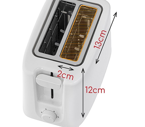 Tostadora Adler Ad 3223  2 Rebanadas, Blanco