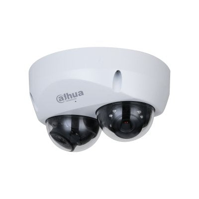 Dahua Ipc-Hdbw5441f-As-E2-0280b Cámara Ip Conteo De Personas H265 2x4mp Dual-Directional Wdr Ir30m 2.8mm Ip67 Ik10 Poe Audio Mic E/S Ai