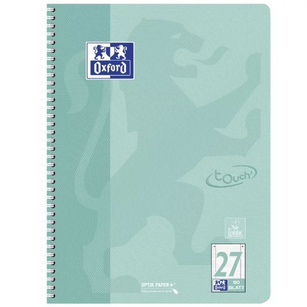 Oxford Touch Bloc Universitario Din A4 Cuadriculado Pastell Flieder, Pastell Azul, Pastell Rosa, Pastell Verde, Pastell Koralle