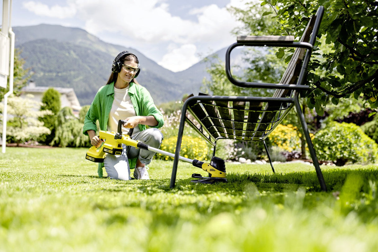 Kärcher Ltr 3-18 Dual Battery Set 30 Cm Batería Negro, Acero Inoxidable, Amarillo