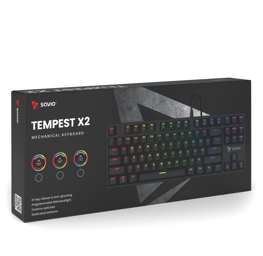 EAN 5901986048619 - Savio SAVGK-TEMPEST X2 BROWN teclado Universal USB QWERTY Negro imagen 5