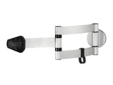 Hama Soporte De Pared Para Tablets De 7 A 11" - Capacidad 1kg - Funcion Rotativa - Aluminio - Negro Y Plata