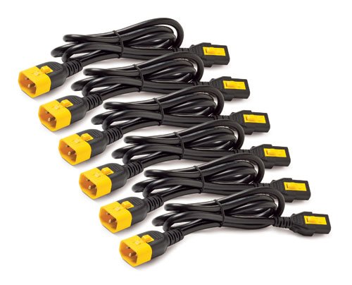 Juego De Cables De Alimentación Apc, Bloqueo Ap8702s Negro, 6 Piezas, 60 Cm Ap8702s
