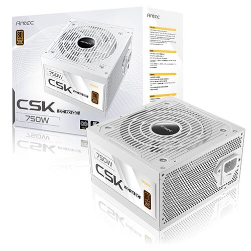 EAN 0761345201179 - Antec CSK750DC WHITE unidad de fuente de alimentación 750 W 24-pin ATX ATX Negro imagen 11