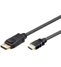 Cable  3m Negro Displayport 1.2 Macho A Hdmi 1.4 Macho
