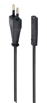 Gembird Cable Alimentacion Euro8 2pin C7 1.80m Negro Pc-184/2