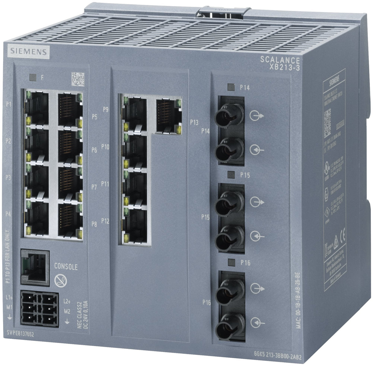 Siemens 6gk5213-3bb00-2tb2 Industrial Ethernet Switch 10 - Switch - 0,1 Gbps