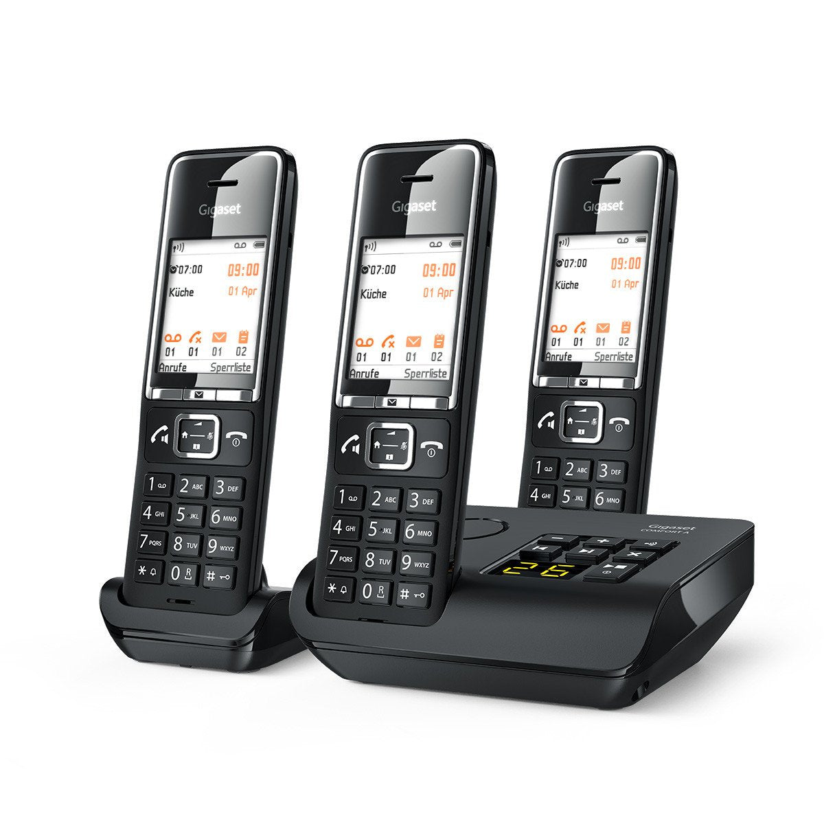 Telefono Gigaset Comfort 550a Trio Negro/Cromo