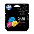 EAN 0196786390340 - HP 308 Tri-color Original Ink Cartridge cartucho de tinta 1 pieza(s) Rendimiento estándar Cian, Magenta,  imagen 1