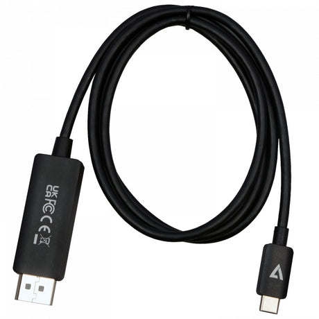 EAN 662919114713 - V7 V7USBCDP14-1M adaptador de cable de vídeo DisplayPort USB Tipo C Negro imagen 3