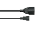 Kabelmeister Cable De Alimentación C14 Contacto De Protección Conector Hembra Negro. 0,15m
