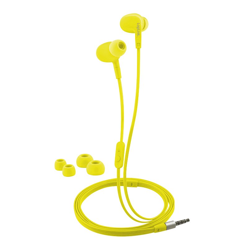 Logilink Hs0043 Auricular Y Casco Auriculares Dentro De Oído Amarillo