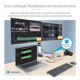 Startech.Com Thunderbolt 4 Multi-Display Docking Station, Quad/Triple/Dual Monitor Dock, 2x Hdmi/2x Displayport, 7x Usb