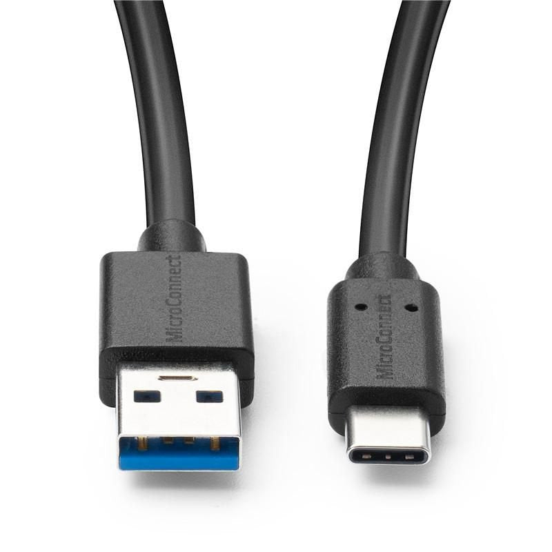 EAN 5704174088097 - Microconnect USB3.2CA1 cable USB USB 3.2 Gen 2 (3.1 Gen 2) 1 m USB A USB C Negro imagen 2