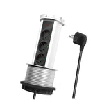 Regleta De Mesa Retractil 3 Tomas 1.8m Logilink Pl Schukox3/Ã 10cm Lps235a