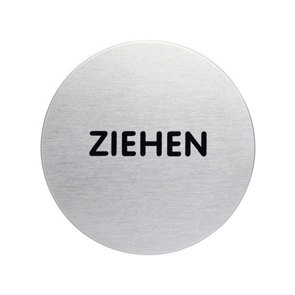Durable Picto - Placa - Ziehen - Redondo - 65 Mm (Diámetro)