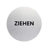 Durable Picto - Placa - Ziehen - Redondo - 65 Mm (Diámetro)