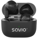 EAN 5901986049500 - Savio TWS-02 PRO auricular y casco Auriculares Inalámbrico Dentro de oído Música/uso diario USB Tipo C Bl imagen 4
