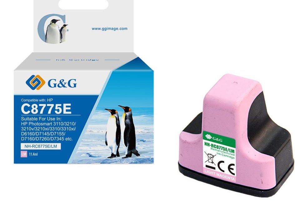 G&G Tinte Compatible Con Hp 363/ C8775ee Xl-Hellmagenta