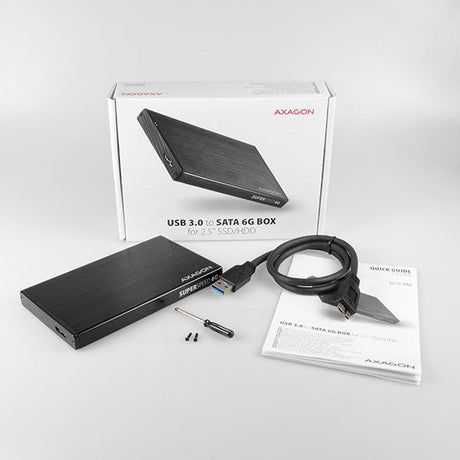 EAN 8595247903730 - Axagon EE25-XA6 caja para disco duro externo Carcasa de disco duro/SSD Negro 2.5" imagen 9