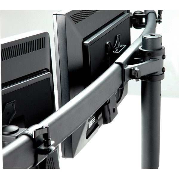 Value Lcd-Triple-Arm Trgerstange, Schwarz, Tischmontage, Bis 3x 8 Kg
