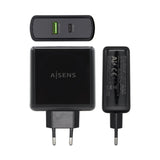 Aisens Cargador Para Smartphone 48w 1x Usb-C Pd3.0 30w, 1x Usb-A Qc3.0 18w