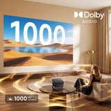 Dangbei N3 Max Proyector 4k Soporte, 1000 Iso Lumen Projetor Portatil,?Vidaa Os, Netflix & App Control De Voz?Videoproye