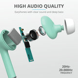 Auricular Trust Nika Wireless Bluetooth Earphones Carcasa Carga Turq 23703